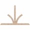 Ekena Millwork Richland Smooth Timber Gable Bracket, Douglas Fir, 108"W x 72"H x 5 1/2"D x 5 1/2"F, 16/12 Pitch GBW108X72X0606RIC00SDF - alternate 1